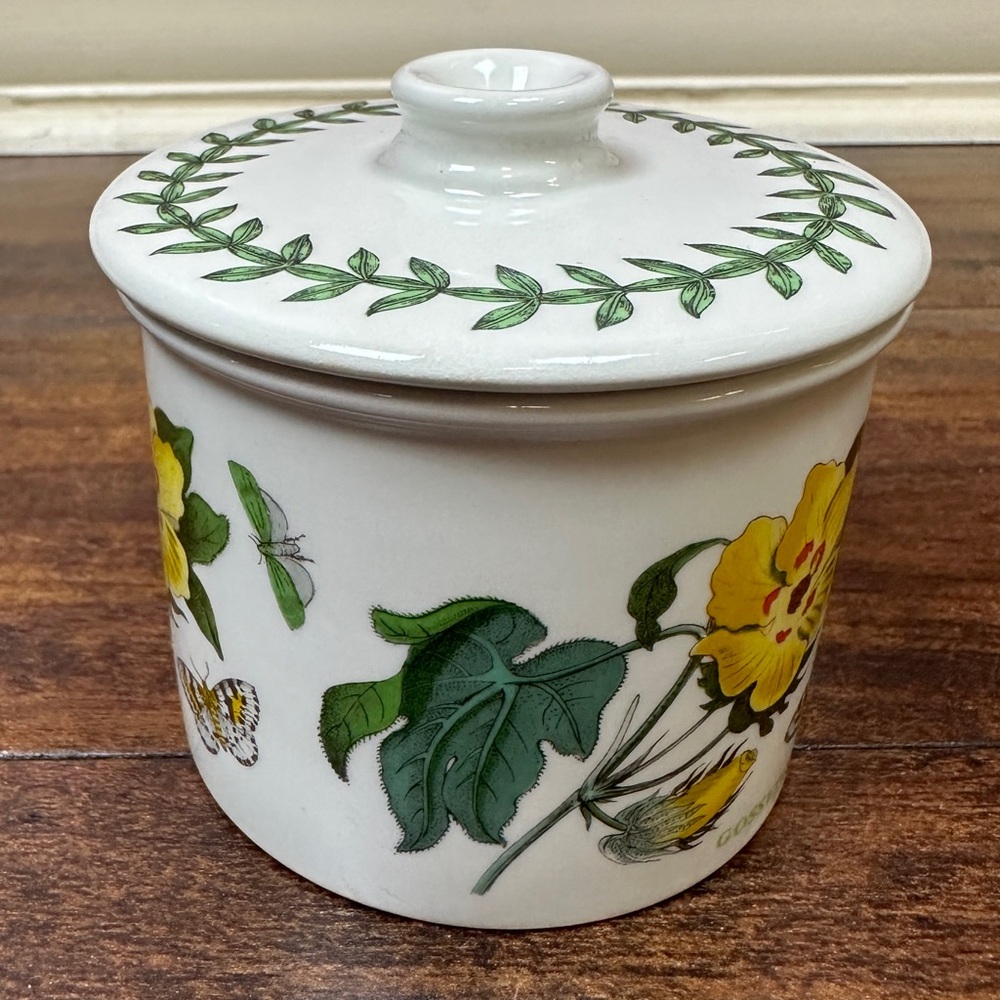 portmeirion gossypium barbadense Flower Lidded Bowl Barbados lidded - Picture 3 of 7